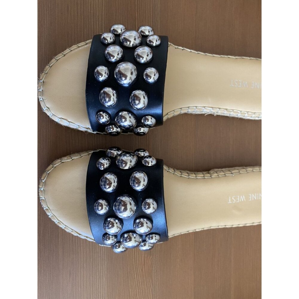 NWOT Nine West Espadrille Slide Sandals - Picture 3 of 7